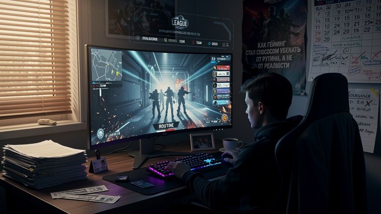 Как гейминг стал способом убежать от рутины, а не от реальности